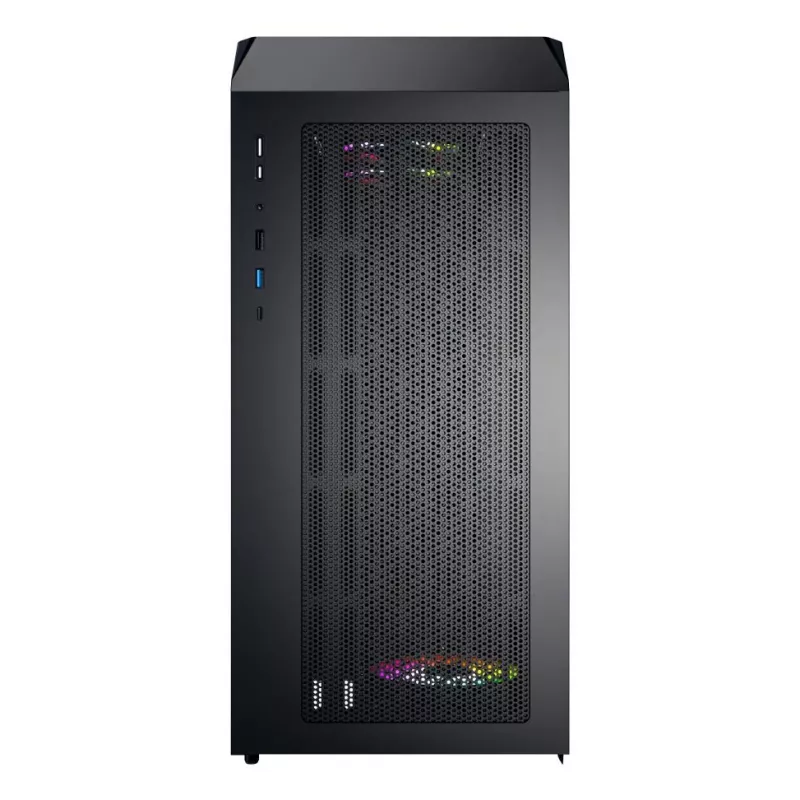 Caixa de PC Micro Tower Montech X5M (B) – Micro-ATX/Mini-ITX, 3x120mm à frente, 1x120mm atrás, suporta fontes de alimentação ATX, 2x3,5 polegadas + 4x2,5 polegadas, preto