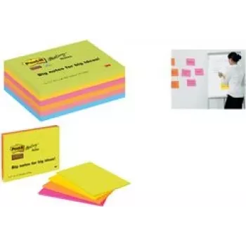 Notas adesivas Post-it Meeting Notes 6445-3SS-EU 101x152mm sortidas 3x45 fl. (6445-3SS-EU)