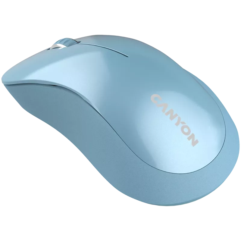 CANYON MW-11, rato sem fios 2,4 GHz, com 3 botões, DPI 1200, pilha: AAA*2 unid., azul, 67*109*38 mm, 0,063 kg