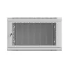 Armário rack 19 polegadas 6U 600x600 cinzento perfurado