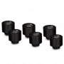 Thermal Grizzly DeltaMate Extender MF14 – conector de refrigeração líquida, preto, 6 unid. (TG-DM-FIT-6007)