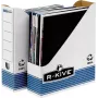 Suporte de arquivo para revistas Fellowes R-Kive PRIMA, branco-azul em cartão 100% reciclado, 100% reciclável (0026301)