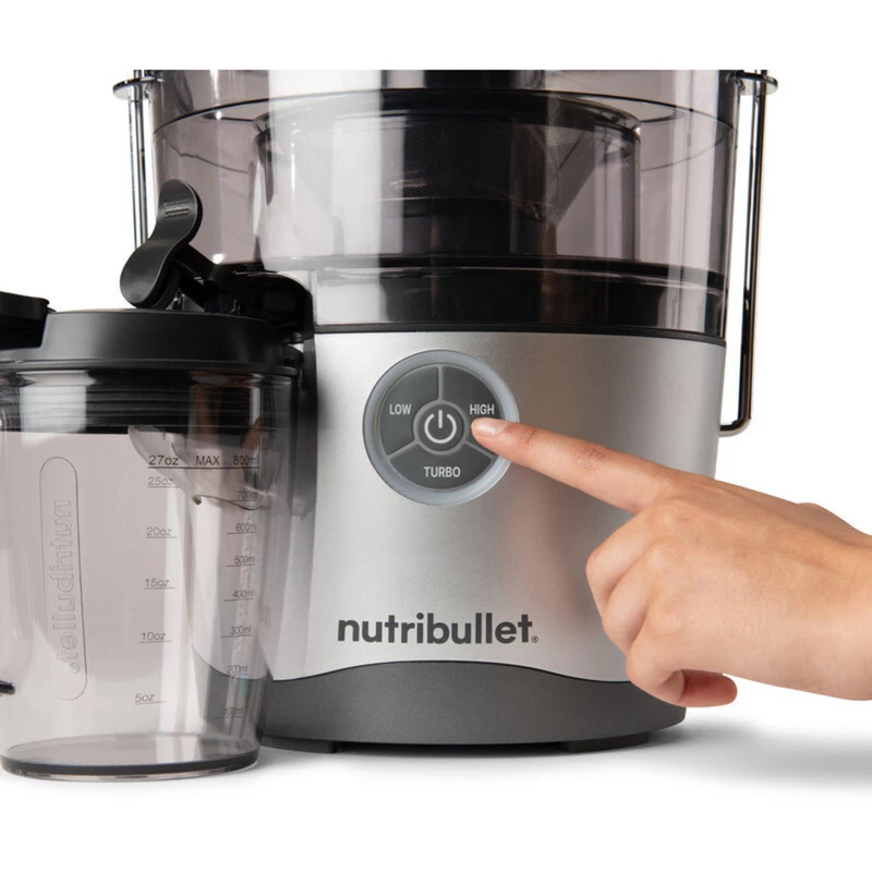 Extrator de sumo NutriBullet juicer Pro NBJ200G (prateado/cinzento, 1.000 Watt) (0C22500002)