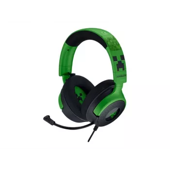Headset gamer com fios Razer Kraken V4 X — supra-auriculares, 20–20000 Hz, cabo de 1,8 m, 310 g, preto/verde