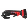 Rebarbadora YATO YT-82826, 18V Li-Ion 2Ah, disco de 125 mm, 10.000 rpm, rosca M14, proteção ajustável sem ferramentas