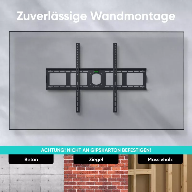 Suporte de parede para TV 55-100/SCHWARZ UF4-B Onkron