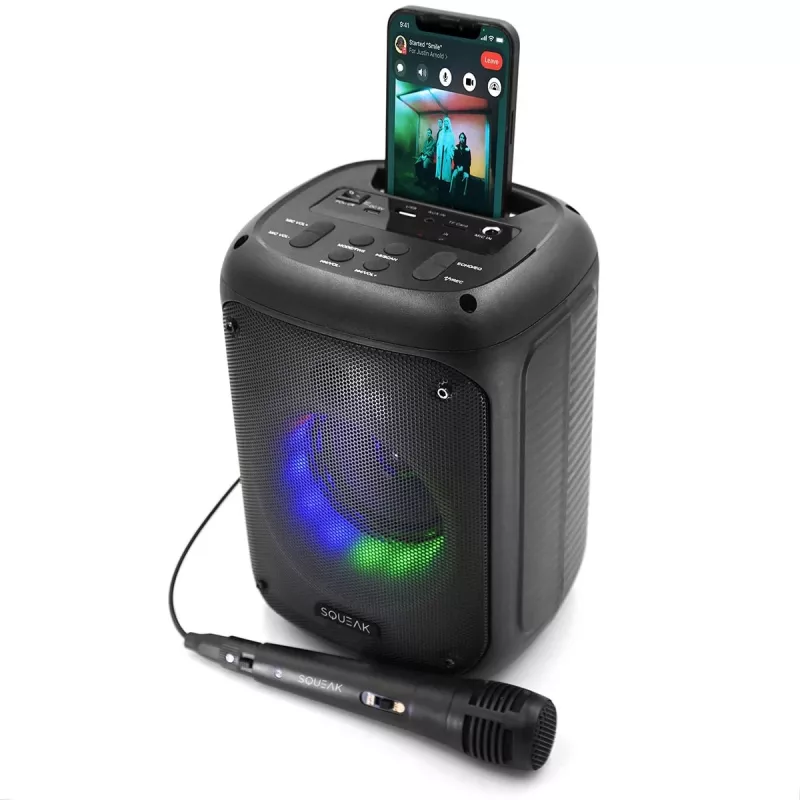 COLUNA DE KARAOKE SQUEAK BEATFLOW BT 5.0 + EDR SQ1005