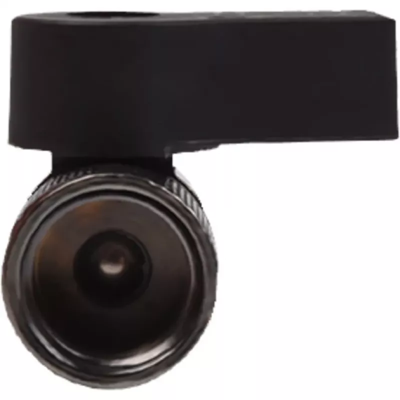 Alphacool válvula de esfera de 2 vias G1/4 - preto níquel (17354)