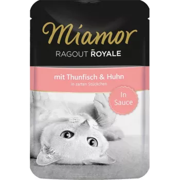 Miamor Royal Ragout em molho atum e frango