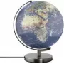 Troika G3011T-P2P2/CB Globus STELLAR LIGHT Touch globo iluminado, azul-esverdeado