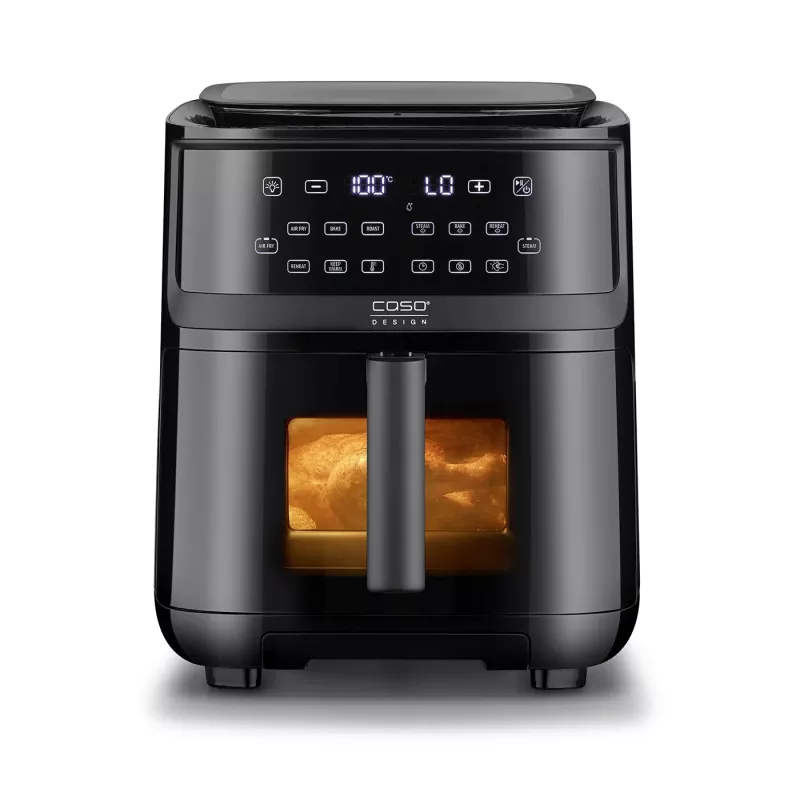 Fritadeira de ar quente Caso Steam and AirFry 700, 1700 W, 7 L, preto