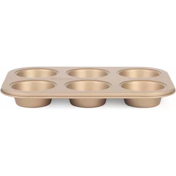 Máquina de muffins Russell Hobbs RH02151GEU7 dourada antiaderente, máquina elétrica de muffins para bancada