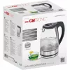 Chaleira elétrica CLATRONIC WKS 3744 G — 1,7 L, 2200 W, aço inoxidável/plástico, indicador de nível de água