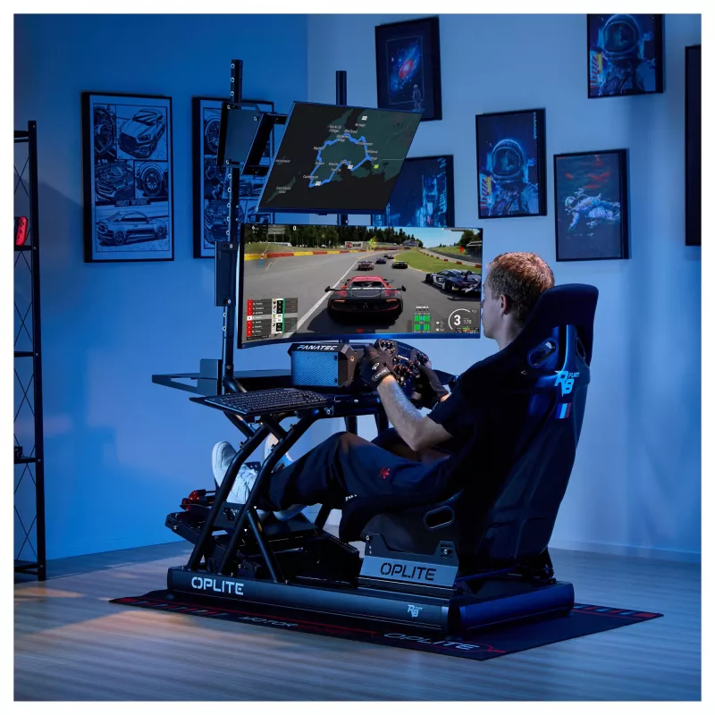 Suporte de monitor Oplite R8 Single preto retail (OP-R8-SMSB)