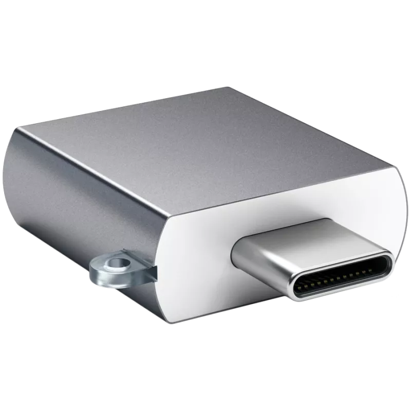 Adaptador Satechi USB-C para USB 3.0 Space Gray design elegante e alta qualidade - design compacto - - - (179979)