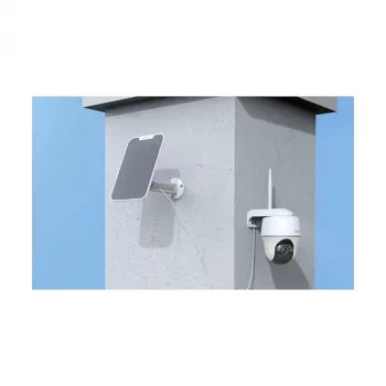 Câmara de segurança IP com cúpula Reolink B430 + Solar, 5 MP, sem fios, alimentação por bateria e solar, montagem na parede, interior/exterior, branco