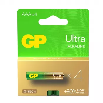 Pilhas alcalinas LR03 /AAA GP Ultra pack de 4