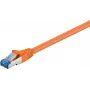 Cabo de patch CAT 6a Wentronic Goobay, S/FTP (PiMF), laranja, 7,5 m - LSZH sem halogéneos, cobre (93851)