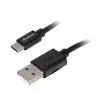 Adaptador de cabo USB 2.0 A para USB-C Sharkoon 0,5 m, preto