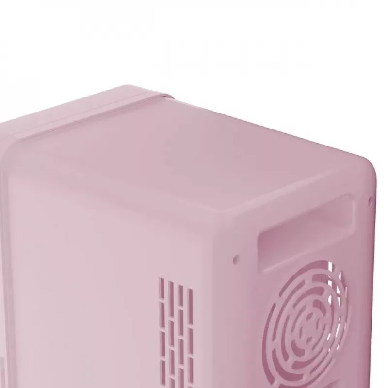 Mini-frigorífico com espelho de maquilhagem LED Elle ESDAFX04PUEU 4 L, roxo
