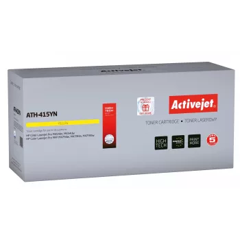Activejet ATH-415YN toner (substituto do HP 415A W2032A; Supreme; 2100 páginas; amarelo) com chip