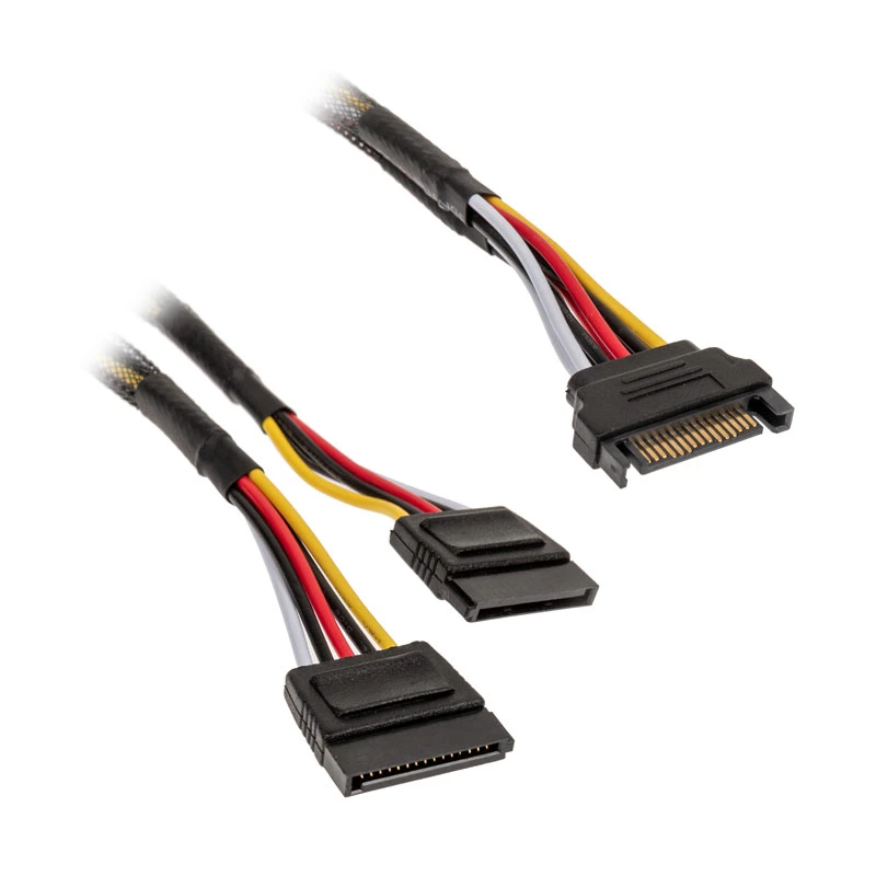 Cabo de alimentação SATA em Y Akasa - 30cm pack de 2 - cabo - digital/dados