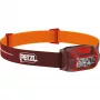 Lanterna frontal Petzl Actik Core — LED, 100 lm, bateria USB-A de 1250 mAh integrada, IPX4, vermelha