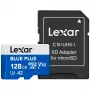 Cartão de memória MicroSDXC Lexar BLUE PLUS 128 GB UHS‑I U3 V30 170 MB/s