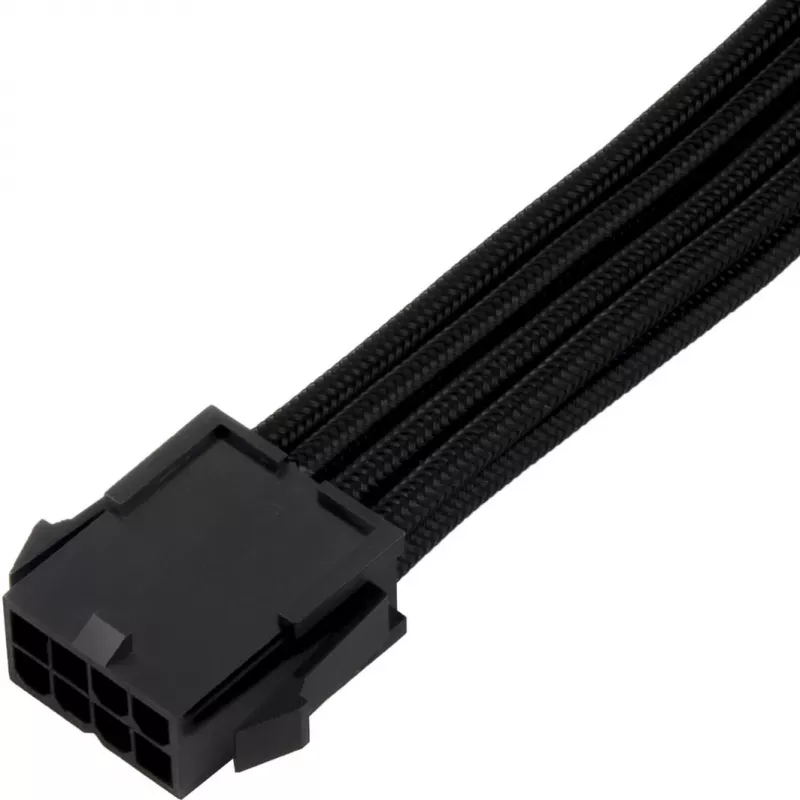 SilverStone SST-PP07E-EPS8B cabo de extensão EPS de 8 pinos para EPS/ATX de 4+4 pinos, 30 cm, preto