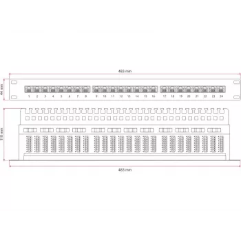 Alantec PK013 - Gigabit Ethernet - RJ-45 - Cat5e - U/UTP (UTP) - 22/26 - Preto (PK013)