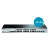 D-Link DGS-1210-28 gerido L2/L2+ 1U preto