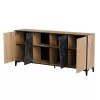 Cómoda Cama 4D OVO 180x38xH83 carvalho/betão