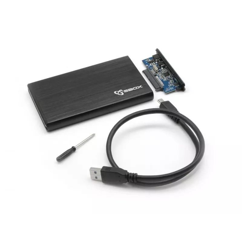 Caixa externa para HDD Sbox HDC-2562B 2,5 inch Blackberry preto