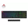 Teclado mecânico sem fios Keychron K10 RGB preto, layout compacto, retroiluminação RGB, Bluetooth e USB-C