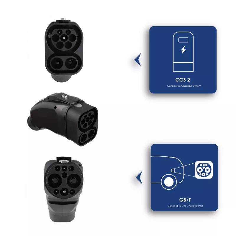 Akyga AK-SC-E20 adaptador de carregamento DC CCS2 para GB/T 1000V 250A preto