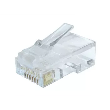 Conector de fio Gembird LC-8P8C-002/100 RJ-45 transparente