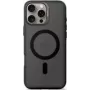 Decoded capa traseira de plástico reciclado para iPhone 16 Pro Max, preto transparente