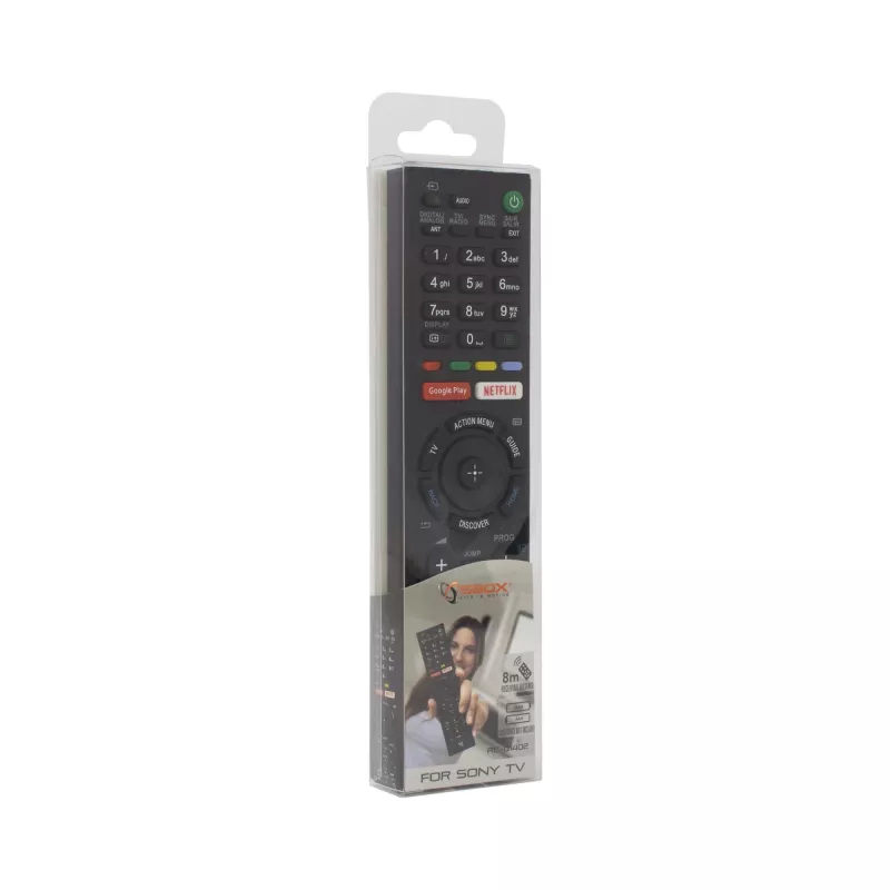 Comando de substituição SBOX RC-01402 compatível com TVs Sony – comando de TV universal por infravermelhos