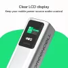 Bateria portátil Green Cell PBGC25UD, 25200 mAh, Li-Ion, 140 W de potência total, 2× USB-C + 1× USB-A, ecrã OLED, caixa em alumínio