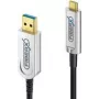 Cabo USB FiberX FX-I630-010 10 m USB 3.2 Gen 1 USB C USB A preto prateado