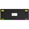 LORGAR KBP70TKLW, teclado gaming mecânico TKL sem fios Pro, preto/amarelo, layout EN