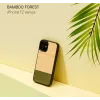 Capa para telemóvel Man and Wood para iPhone 12 mini – bambu forest preto