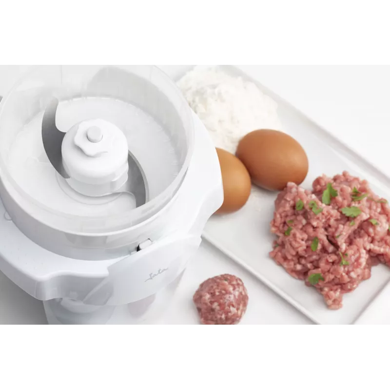 Máquina de cortar fiambre Jata JEPC1123 — máquina de cortar elétrica compacta para fiambre e queijo, espessura de corte ajustável