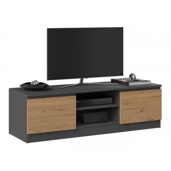 Móvel de TV Top e Shop RTV 120 ANTR/ARTIS — 1200×400×360 mm, tampo e moldura antracite, aglomerado, 2 prateleiras