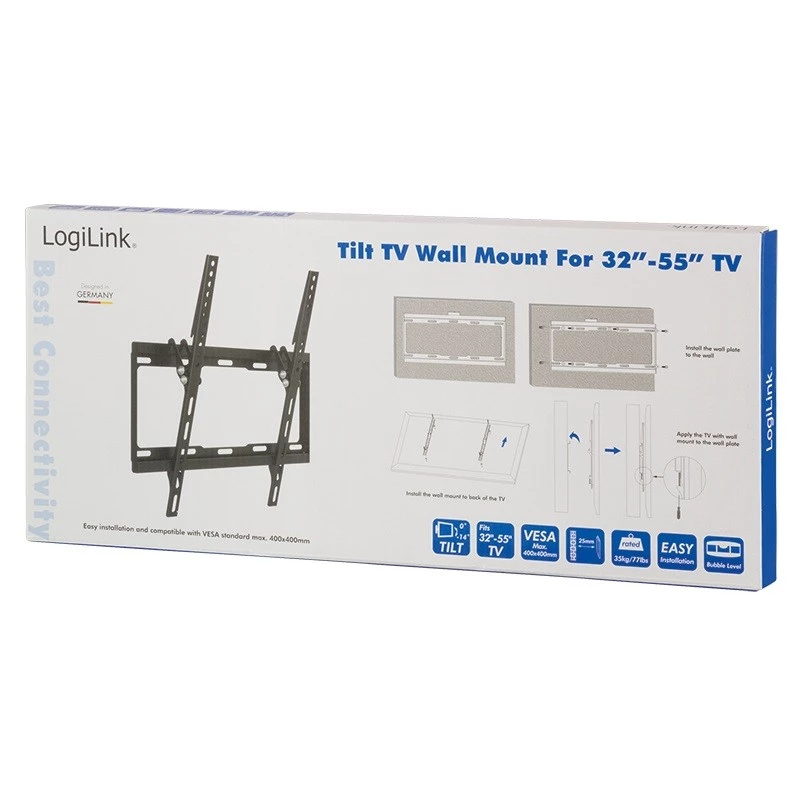 Suporte de TV LogiLink BP0012 139,7 cm (55 polegadas) preto