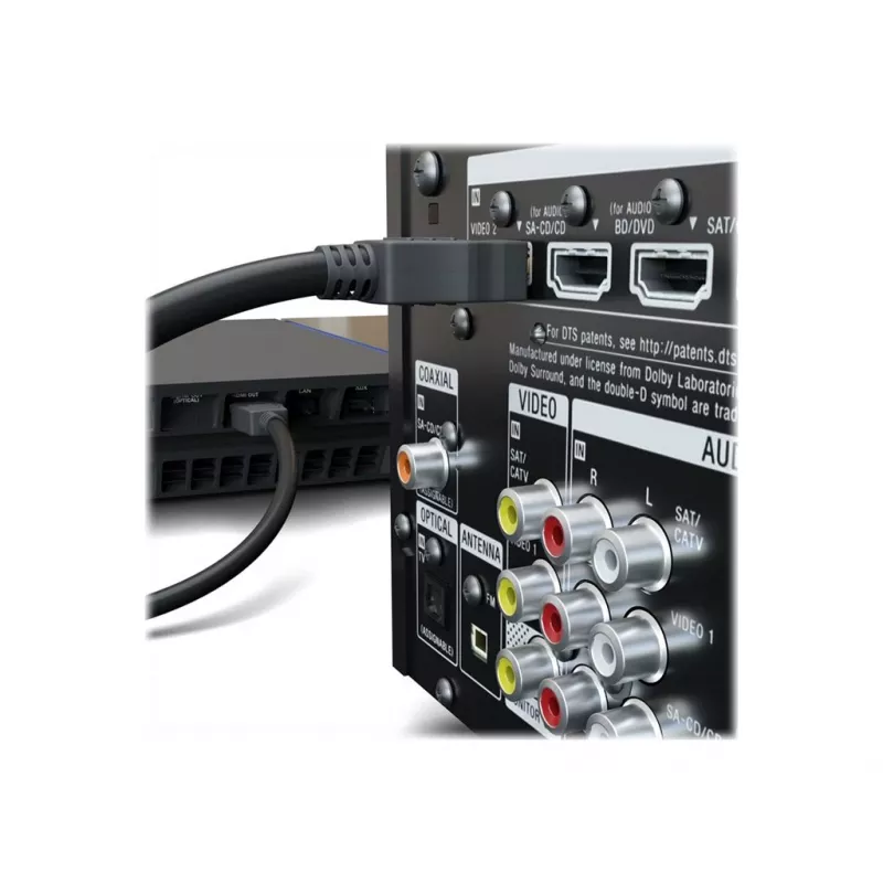 Cabo HDMI Goobay 41082 1 m HDMI Type-A (Standard) 2 x HDMI Type-A (Standard) Preto (41082)