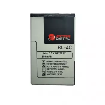 Bateria Extra Digital BL-4C para Nokia 6100/5100/2650/E60/N91 3,7 V 1020 mAh
