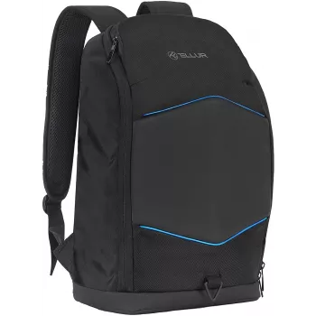 Mochila para portátil Tellur TLL611282 com porta USB e faixa iluminada, preta
