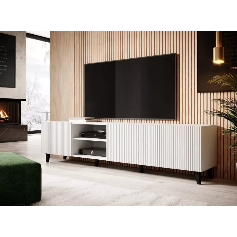 Móvel RTV Cama PAFOS 200x42x52 branco mate