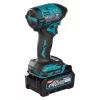 Makita TD002GD202 aparafusadora de impacto sem fios, 40 V XGT, sem escovas, 220 Nm, sextavado de 1/4", luz LED, com 2 baterias de iões de lítio de 2,5 Ah, carregador rápido e mala